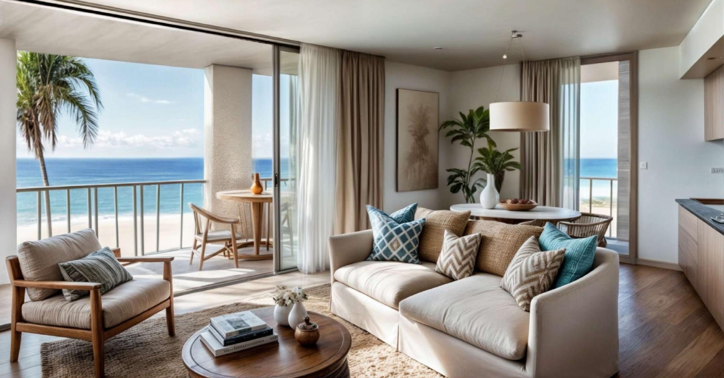 Terrazza lounge Blue Tower residence con area relax a Boa Vista